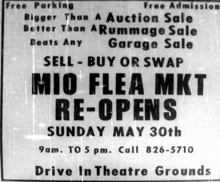 Galaxy Drive-In Theatre - Opening Ad For Flea Market 1969 (newer photo)